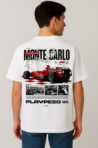 Monte Carlo F1 Graphic Oversized T-Shirt | Streetwear Edition