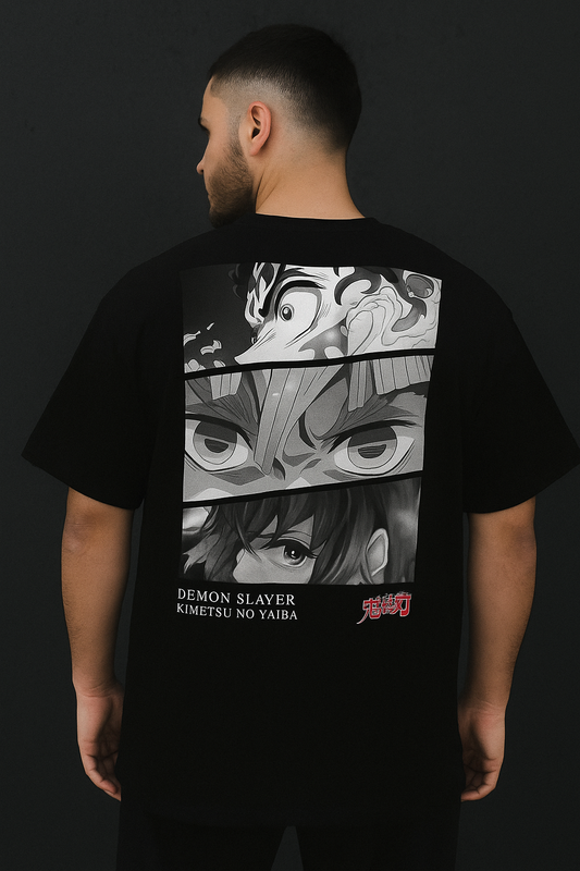 Demon Slayer  – Oversized Black T-Shirt