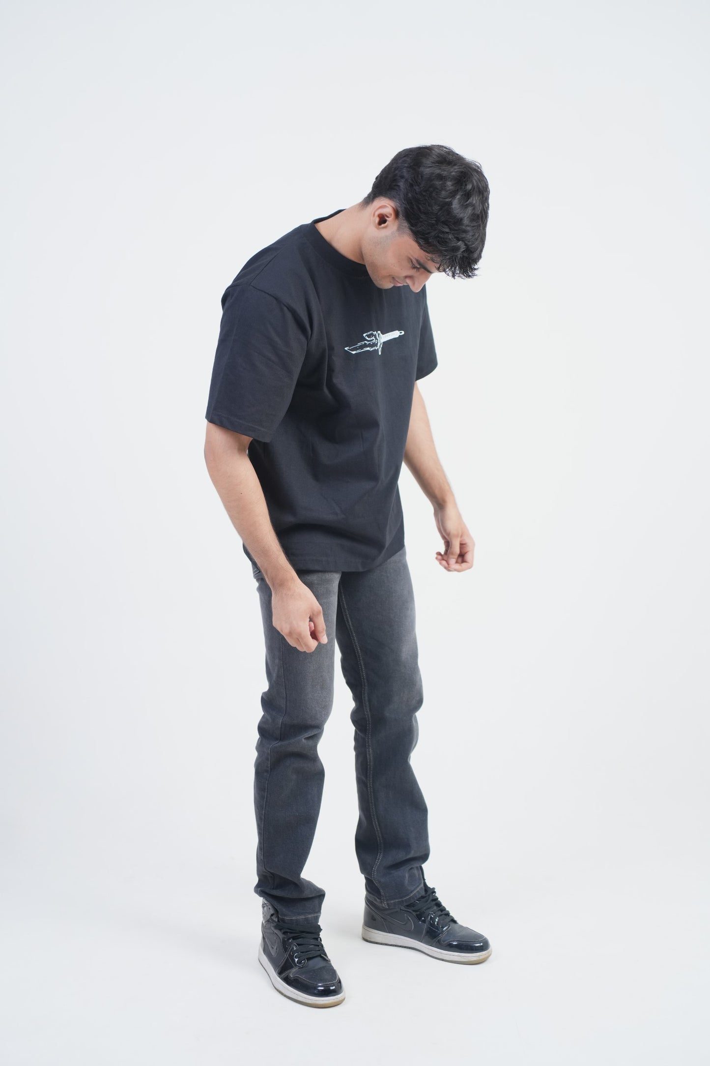 To The One Who Left It All Behind – Oversized Black T-Shirt