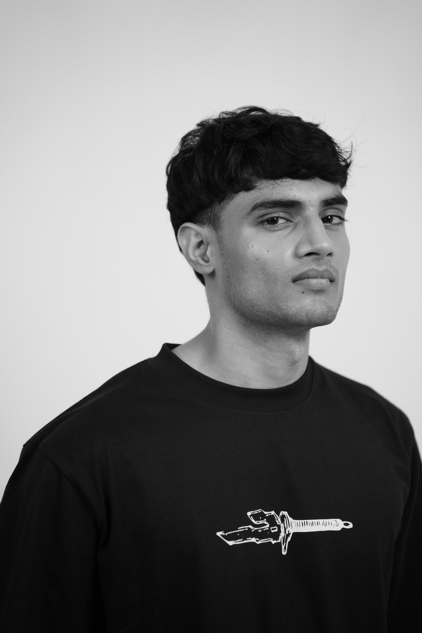 To The One Who Left It All Behind – Oversized Black T-Shirt